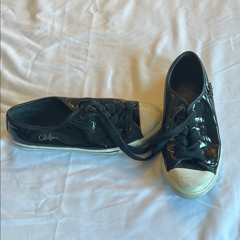 Cole Haan Size 7 Patent Leather Sneakers Shoes